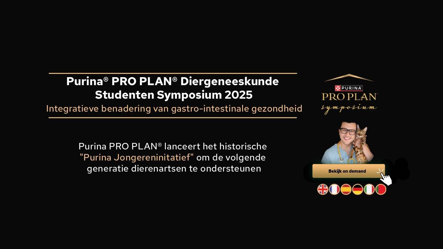 Purina PRO PLAN® lanceert het historische "Purina Jongereninitatief" om de volgende generatie dierenartsen te ondersteunen